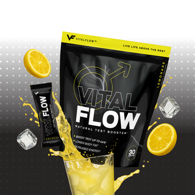 VitalFlow - Mezcla de bebida natural para aumentar la testosterona